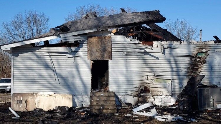 Image of Mount Vernon church fire